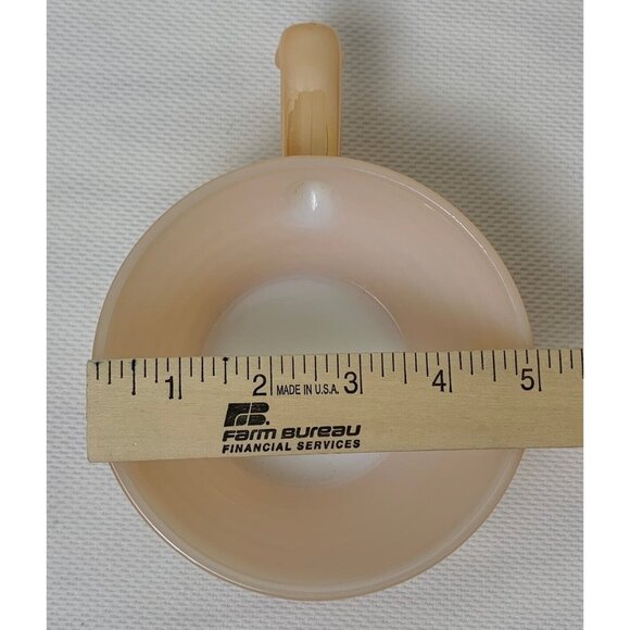 Vintage Set Of 4 Fire King Peach Luster Soup Bowls 10 oz Beehive Ovenware USA - Picture 11 of 11